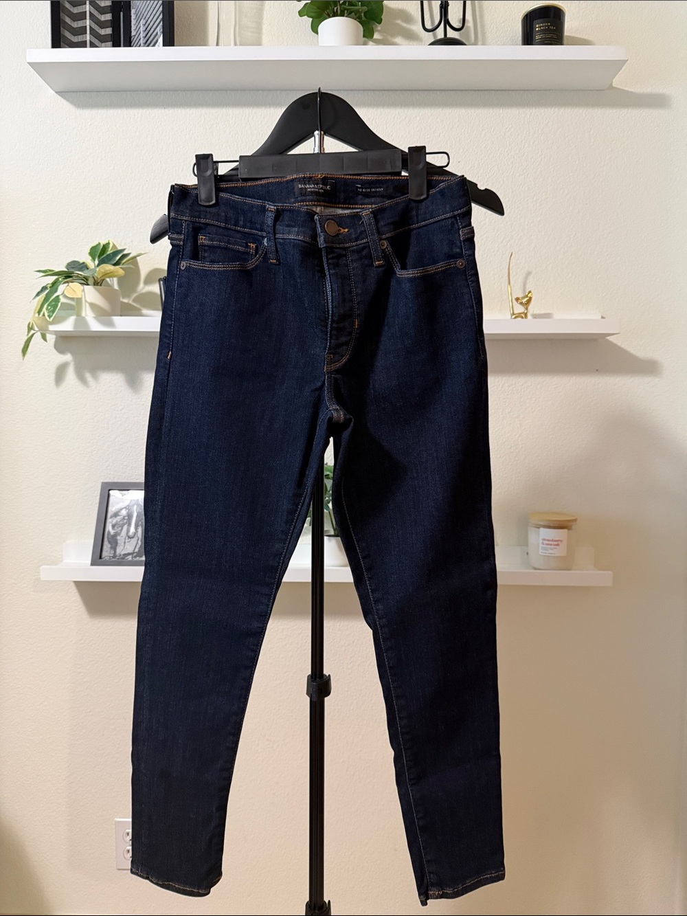 Banana Republic Dark Indigo Skinny Jeans Size 27